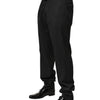 Dolce & Gabbana Black Wool Formal Dress Men Trouser Pants