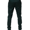 Dolce & Gabbana Green Cotton Formal Dress Men Trouser Pants