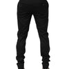 Dolce & Gabbana Black Cotton Formal Dress Men Trouser Pants