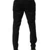 Dolce & Gabbana Black Wool Formal Dress Men Trouser Pants