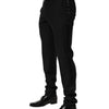 Dolce & Gabbana Black Wool Formal Dress Men Trouser Pants