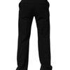 Dolce & Gabbana Black Wool Formal Dress Men Trouser Pants