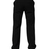 Dolce & Gabbana Black Wool Formal Dress Men Trouser Pants