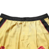 Dolce & Gabbana Yellow Floral Print Silk Men Bermuda Shorts