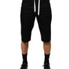 Dolce & Gabbana Black Cotton Stretch Men Bermuda Shorts