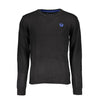 Gianmarco Venturi Black Cotton Men Sweater