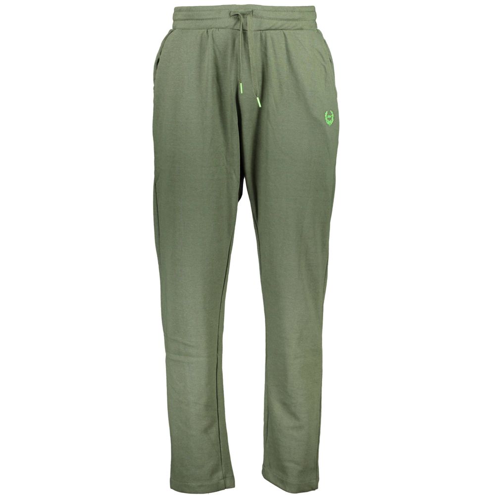 Gianmarco Venturi Verde Cotton Men Sport Pant