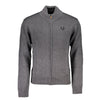 Gianmarco Venturi Grigio Cotton Men Cardigan