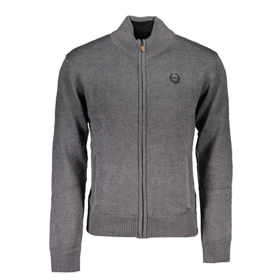 Gianmarco Venturi Grigio Cotton Men Cardigan