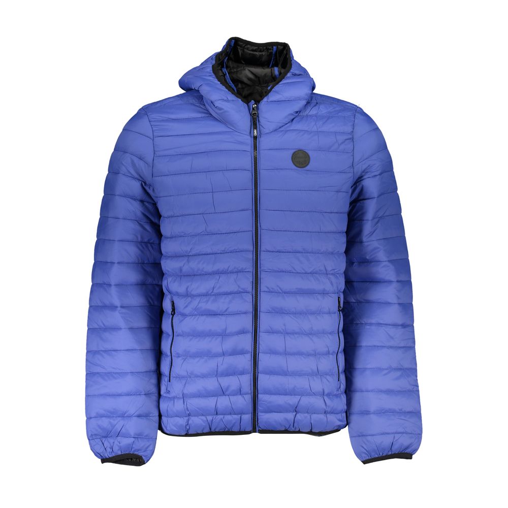 Gianmarco Venturi Blu Poliammide Male Jacket