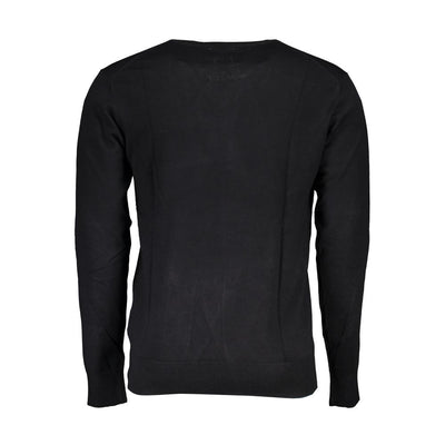 Gianmarco Venturi Black Viscose Men's Sweater