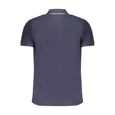 Gianmarco Venturi Poloshirt aus blauer Baumwolle