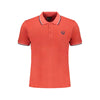 Gianmarco Venturi Poloshirt aus roter Baumwolle