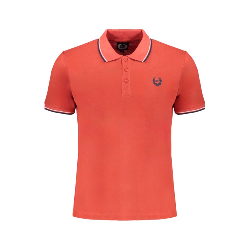 Gianmarco Venturi Poloshirt aus roter Baumwolle