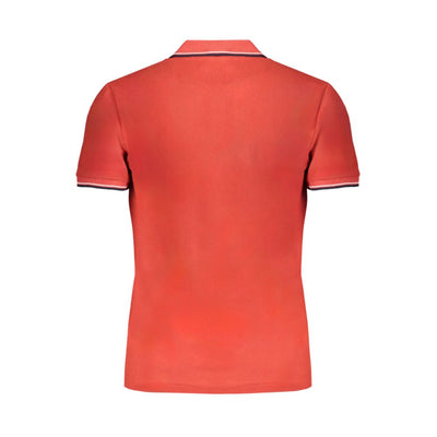Gianmarco Venturi Poloshirt aus roter Baumwolle