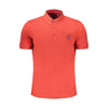 Gianmarco Venturi Poloshirt aus roter Baumwolle