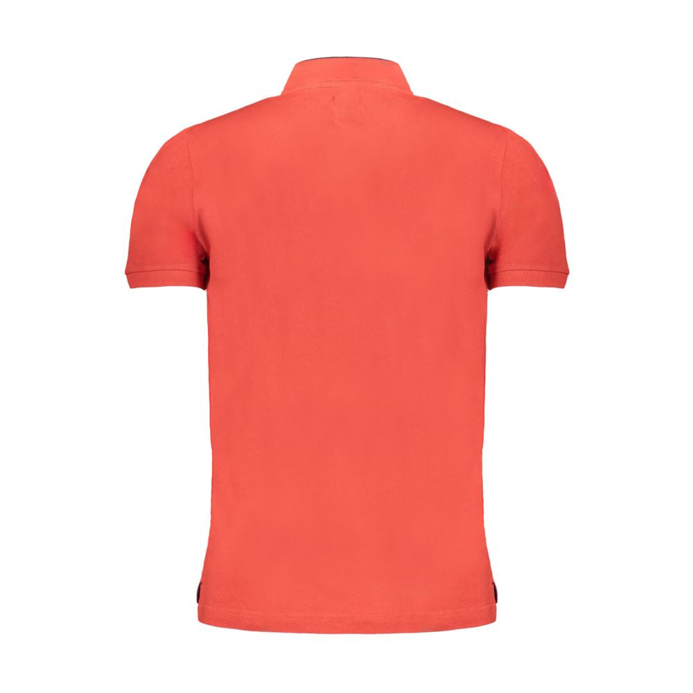 Gianmarco Venturi Poloshirt aus roter Baumwolle