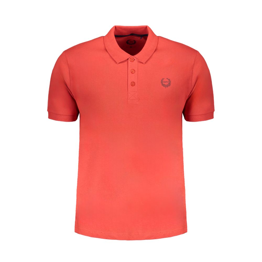 Gianmarco Venturi Poloshirt aus roter Baumwolle