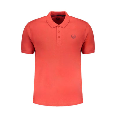 Gianmarco Venturi Poloshirt aus roter Baumwolle