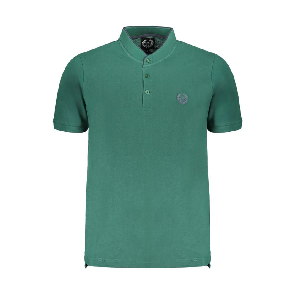 Gianmarco Venturi Poloshirt aus grüner Baumwolle