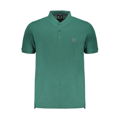 Gianmarco Venturi Poloshirt aus grüner Baumwolle