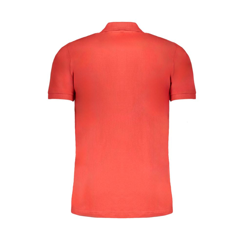 Gianmarco Venturi Poloshirt aus roter Baumwolle