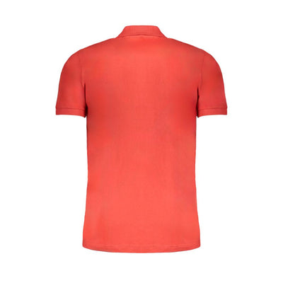 Gianmarco Venturi Poloshirt aus roter Baumwolle