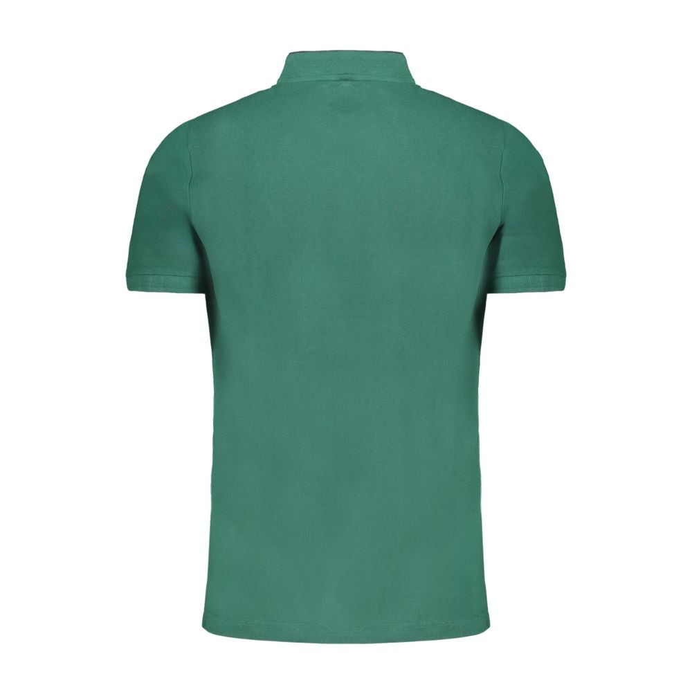 Gianmarco Venturi Poloshirt aus grüner Baumwolle