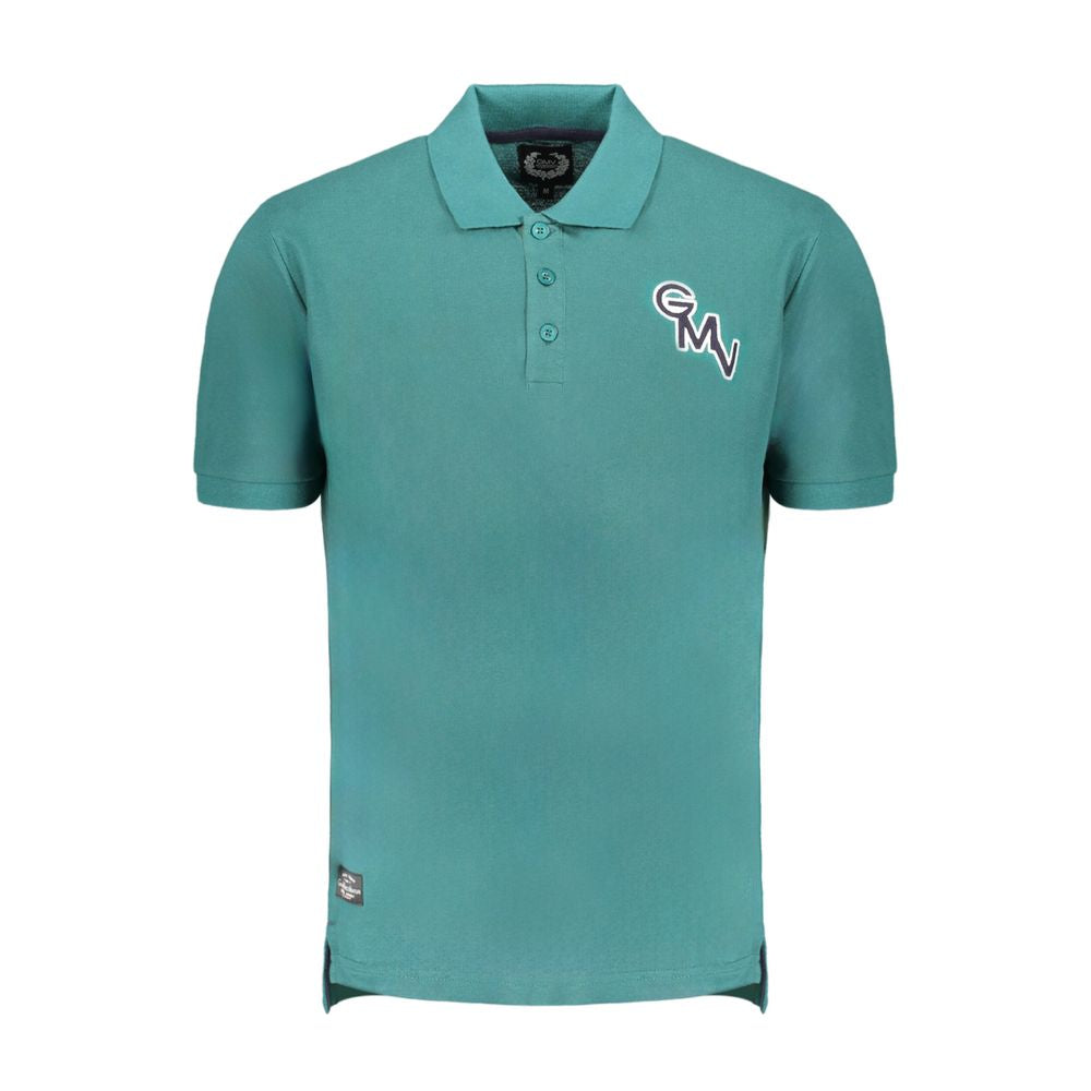 Gianmarco Venturi Poloshirt aus grüner Baumwolle
