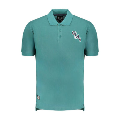 Gianmarco Venturi Poloshirt aus grüner Baumwolle