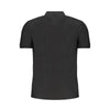 Gianmarco Venturi Poloshirt aus schwarzer Baumwolle