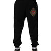 Dolce & Gabbana Black Cotton Sacred-Heart Men Jogger Pants