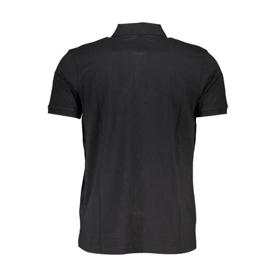 Gianmarco Venturi Black Cotton Men's Polo Shirt