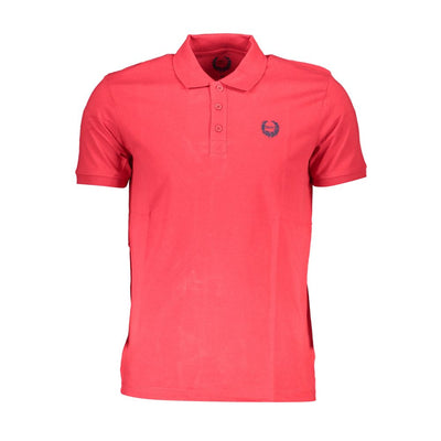 Gianmarco Venturi Red Cotton Men Polo