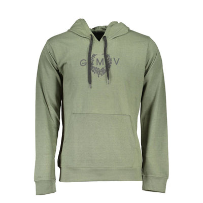Gianmarco Venturi Verde Cotton Mens Hoodie