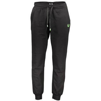 Gianmarco Venturi Black Cotton Men's Track Pant