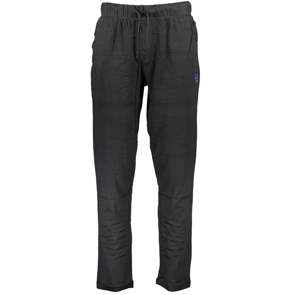 Gianmarco Venturi Black Cotton Men's Trouser