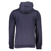 Gianmarco Venturi Blue Cotton Men Hoodie