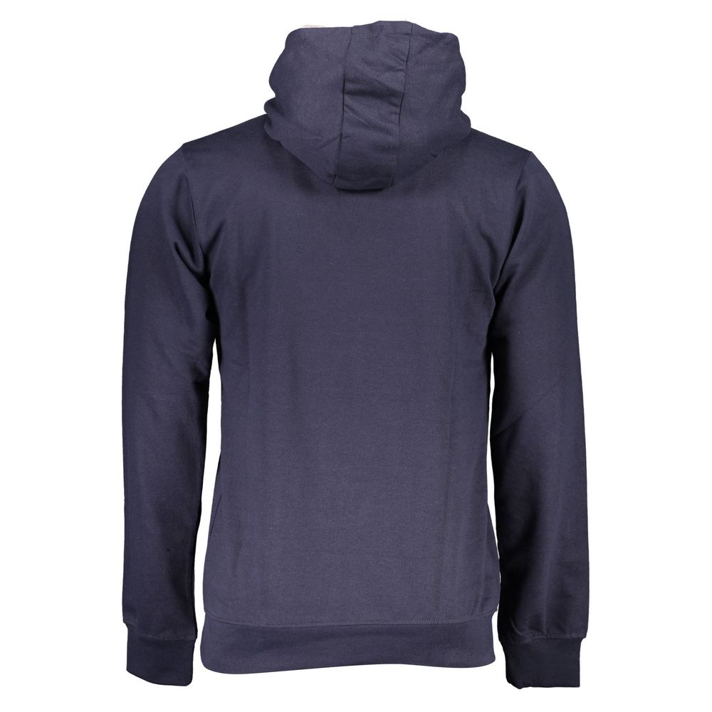 Gianmarco Venturi Blue Cotton Men Hoodie