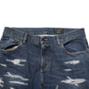 Dolce & Gabbana Blue Tattered Cotton Skinny Men Denim Jeans