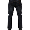 Dolce & Gabbana Dark Blue Cotton Skinny Men Denim Jeans