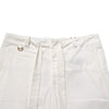 Dolce & Gabbana White Cotton Stretch Cropped Trouser Pants