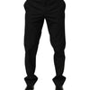 Dolce & Gabbana Black Striped Dress Formal Men Trouser Pants