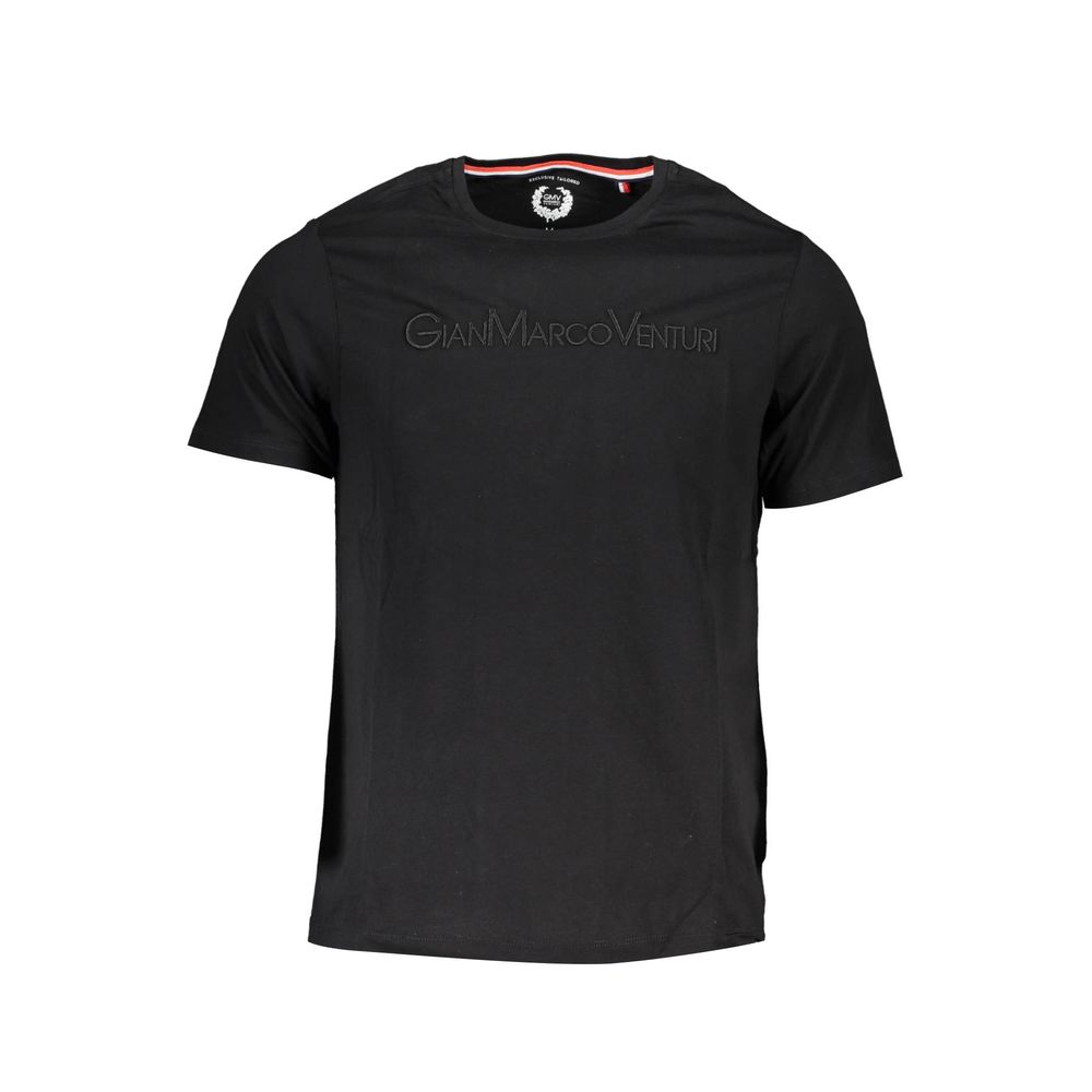 Gianmarco Venturi Nero Cotton Men T-Shirt