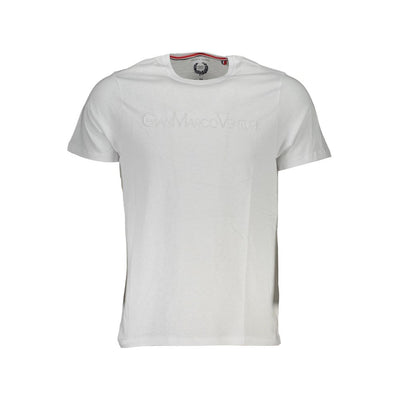 Gianmarco Venturi Bianco Cotton Men T-Shirt