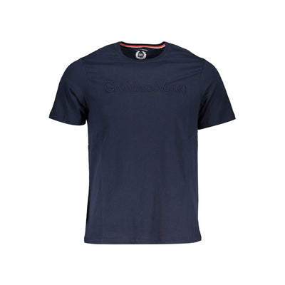 Gianmarco Venturi Blue Cotton Men T-Shirt