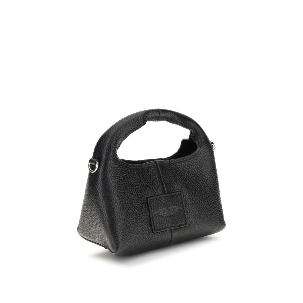 Marc Jacobs Schultertasche aus schwarzem Kalbsleder, Modell Bos Taurus