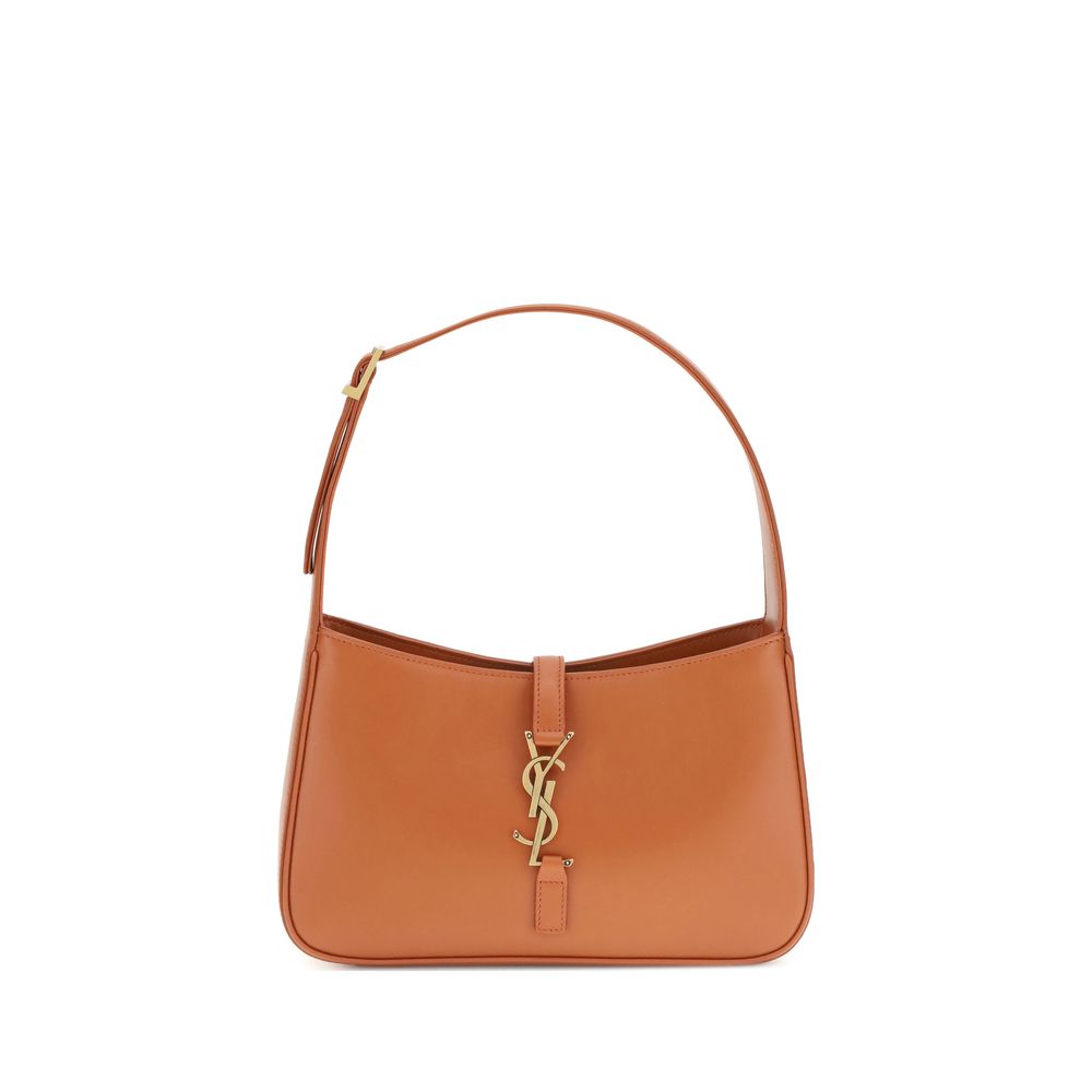 Saint Laurent Schultertasche aus orangefarbenem Kalbsleder, Modell Bos Taurus