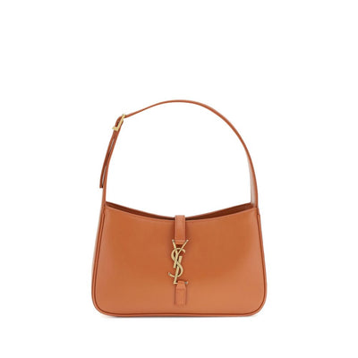 Saint Laurent Schultertasche aus orangefarbenem Kalbsleder, Modell Bos Taurus