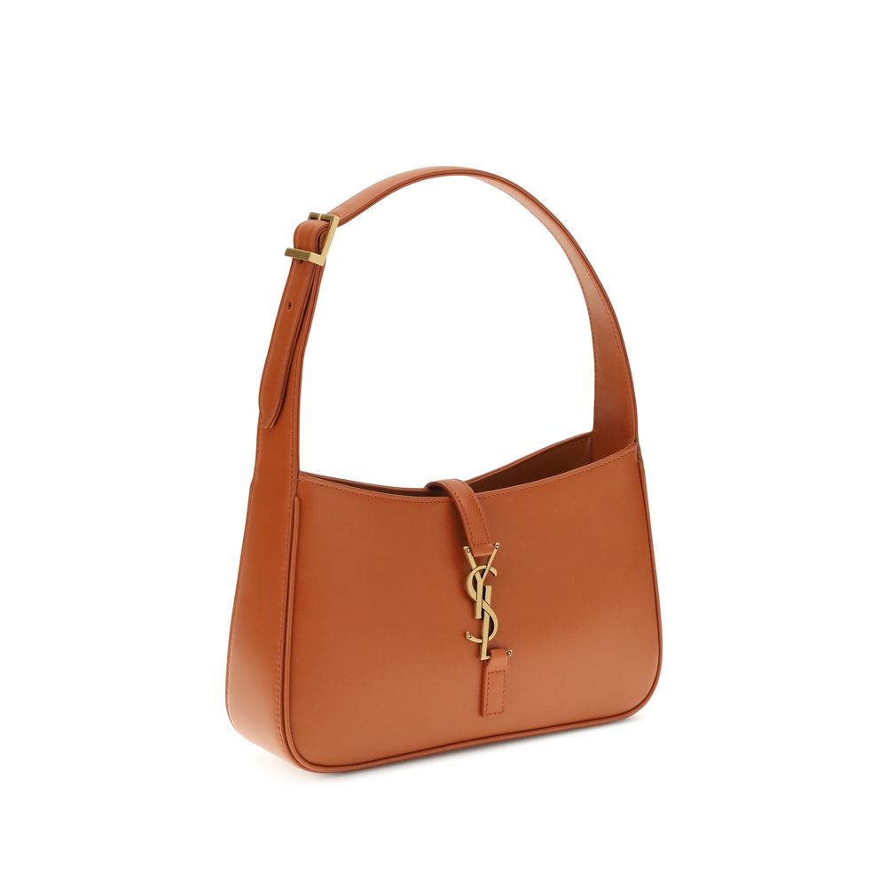 Saint Laurent Schultertasche aus orangefarbenem Kalbsleder, Modell Bos Taurus